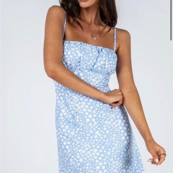 Tallie Mini Dress Blue - Picture 2 of 4